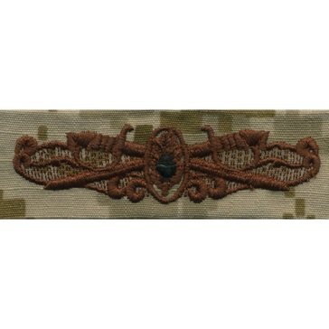 NWU Type-II Desert Warfare Badge Surface Warfare Medical 