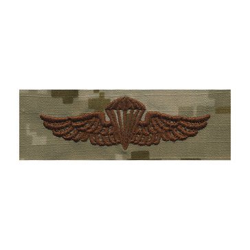 NWU Type-II Desert Warfare Badge Navy/ USMC Parachutist