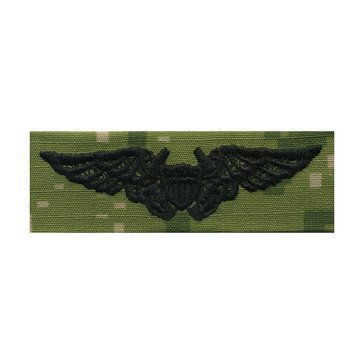 NWU Type-III Green Warfare Badge Naval Flight Officer