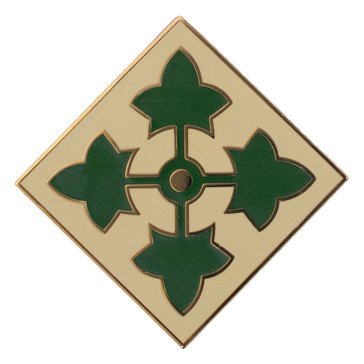 Army ID Badge Combat Service 4th Infantry Division