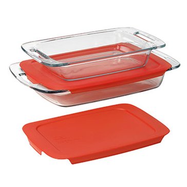 Pyrex Easy Grab 4-Piece Oblong Baking Dish Set