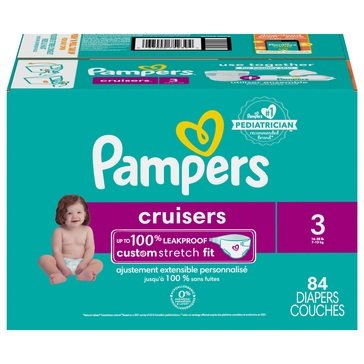 Pampers Cruisers Size 3 Diapers, 84-count