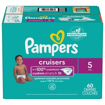 Pampers Cruisers Diapers Size 5 - Super Pack, 60ct
