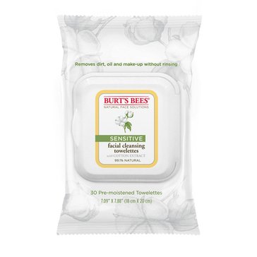 Burt's Bees Sensitive Facial Cleansing Towelettes with Cotton Extract