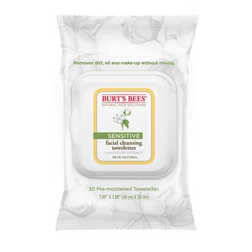 Burt's Bees Facial Cleansing Towelettes Sensitive Skin, 30ct