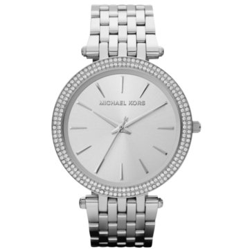 Michael Kors Women's Darci Silver-Tone Glitz Watch