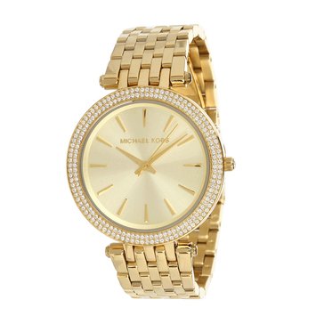 Michael Kors Women's Gold Tone Glitz Darci Watch