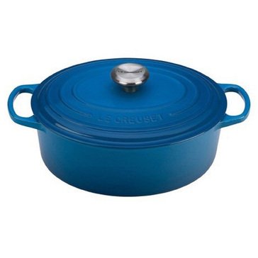 Le Creuset 5.5-Quart Round French Oven, Marseille Blue