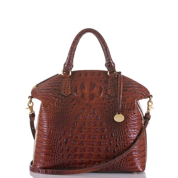 Brahmin Large Duxbury Satchel Pecan Melbourne