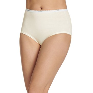 Jockey Women's Classic 3-pack Ivory Briefs