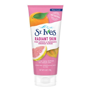 St. Ives Radiant Skin Pink Lemon & Mandarin Orange Face Scrub 6oz