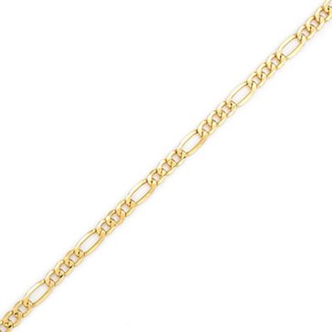 10K Yellow Gold Figaro Bracelet