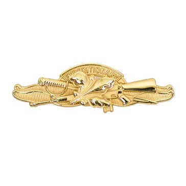 Warfare Badge Miniature EXPED SUPPLY OFF  Gold