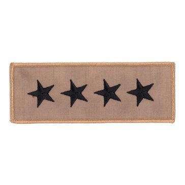 Navy Tan Flight Suit Shoulder Devices ADM (4 Star)