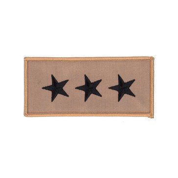 Navy Tan Flight Suit Shoulder Devices VADM (3 Star)
