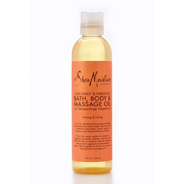 SheaMoisture Coconut & Hibiscus Bath, Body & Massage Oil, 8 oz
