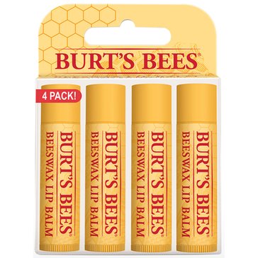 Burt's Bees Beeswax Lip Balm 4-Pack