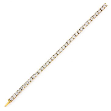 AVA Nadri Gold Tone Classic CZ Tennis Bracelet