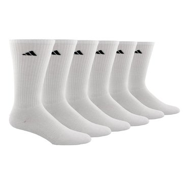 Adidas Men's Climalite Cushion 6-Pack Crew Socks