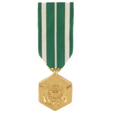 Medal Miniature Anodized USCG Commendation