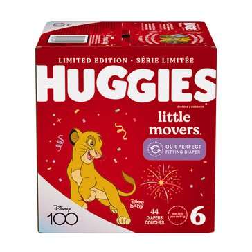 Huggies Little Movers Size 6 Diapers, 44ct