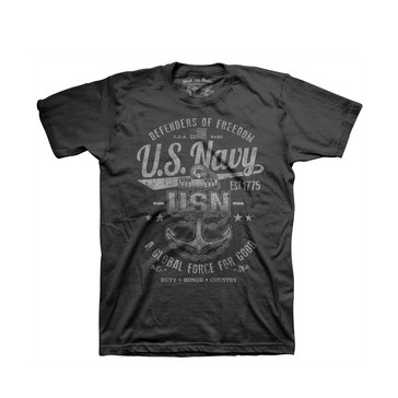 Black Ink Men's USN Defenders Of Freedom Tee