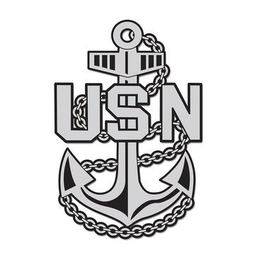 Mitchell Proffitt USN Anchor Reflect Dome Decal