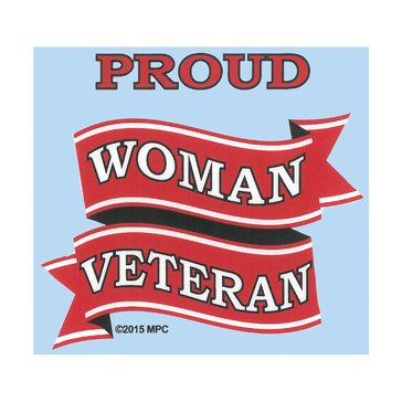 Mitchell Proffitt USN Proud Woman Veteran Decal