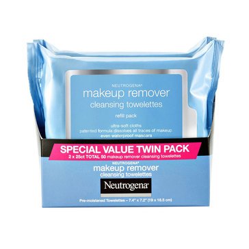 Neutrogena Blue Line Mrkeup Remover Wipes Twin Pack, 50ct