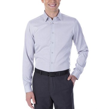 Calvin Klein Men's Steel Slim Fit Non-Iron Dobby Solid Dress Shirt