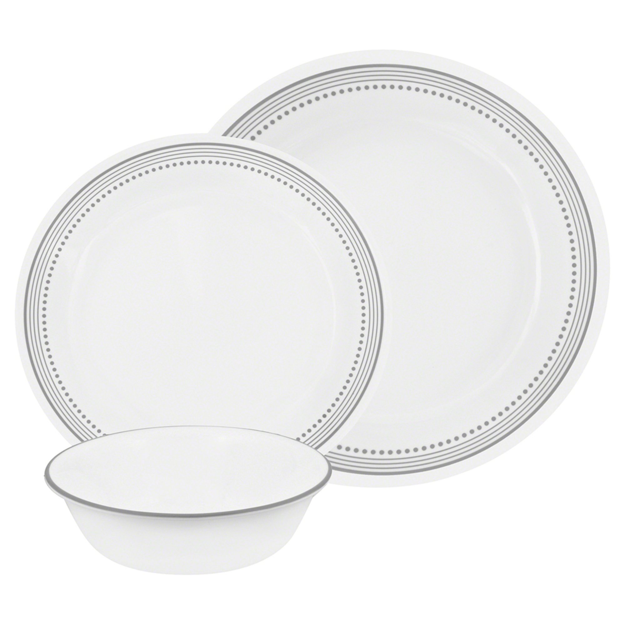 Corelle Mystic Gray 16piece Dinnerware Set Dinnerware Sets For The