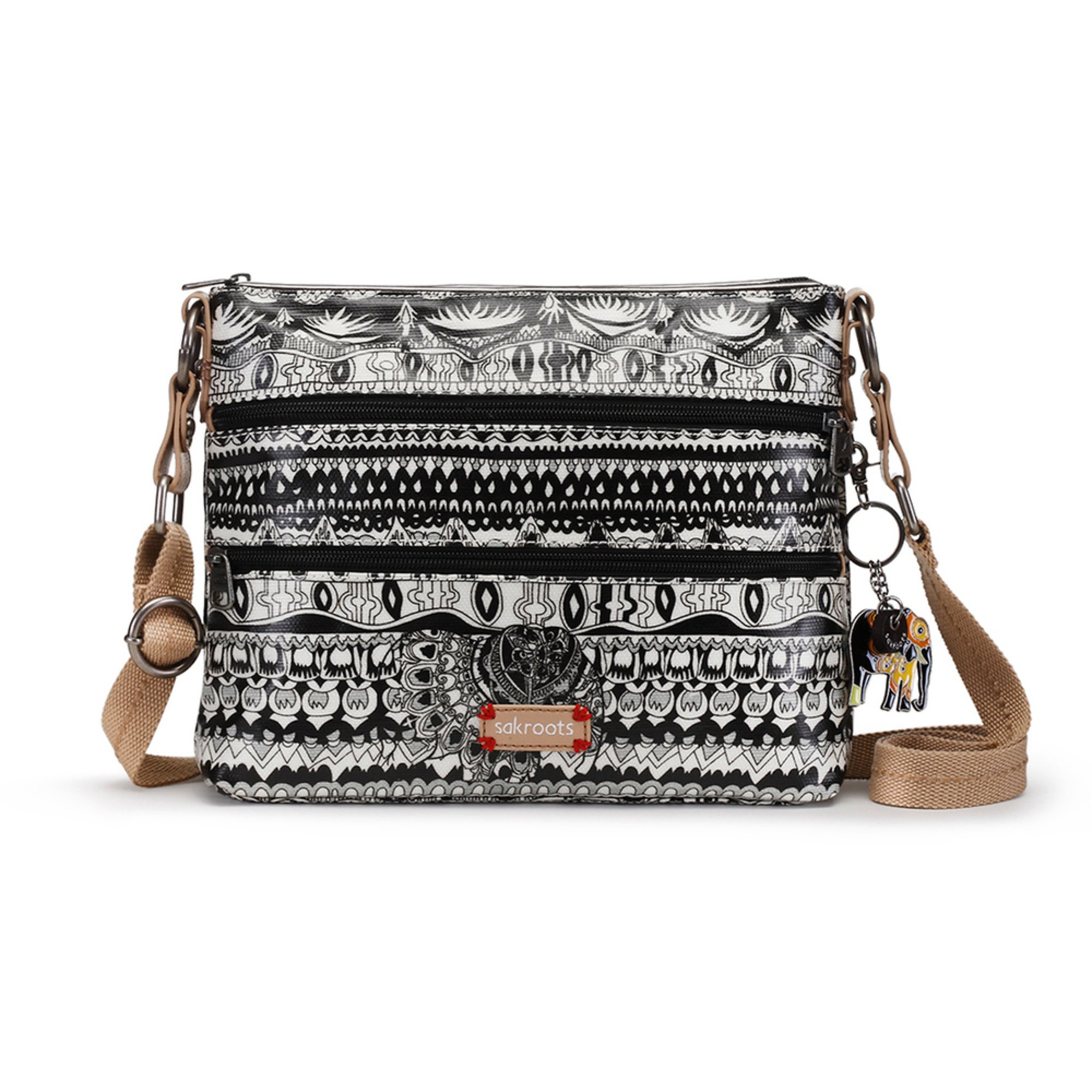 Sakroots Basic Crossbody White One World Messenger 0