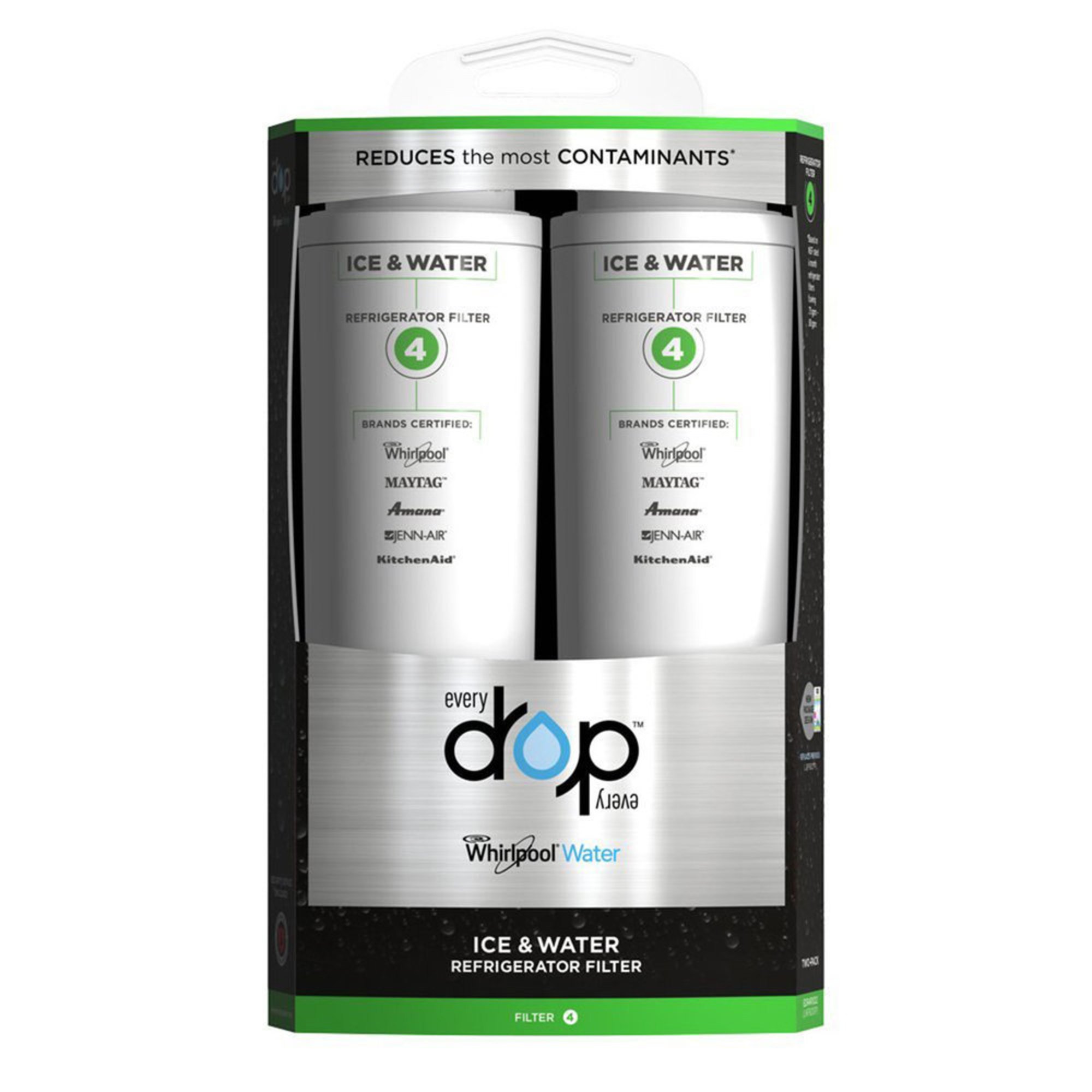 Whirlpool Everydrop Ice & Water Refrigerator Filter, 2pack (edr4rxd2