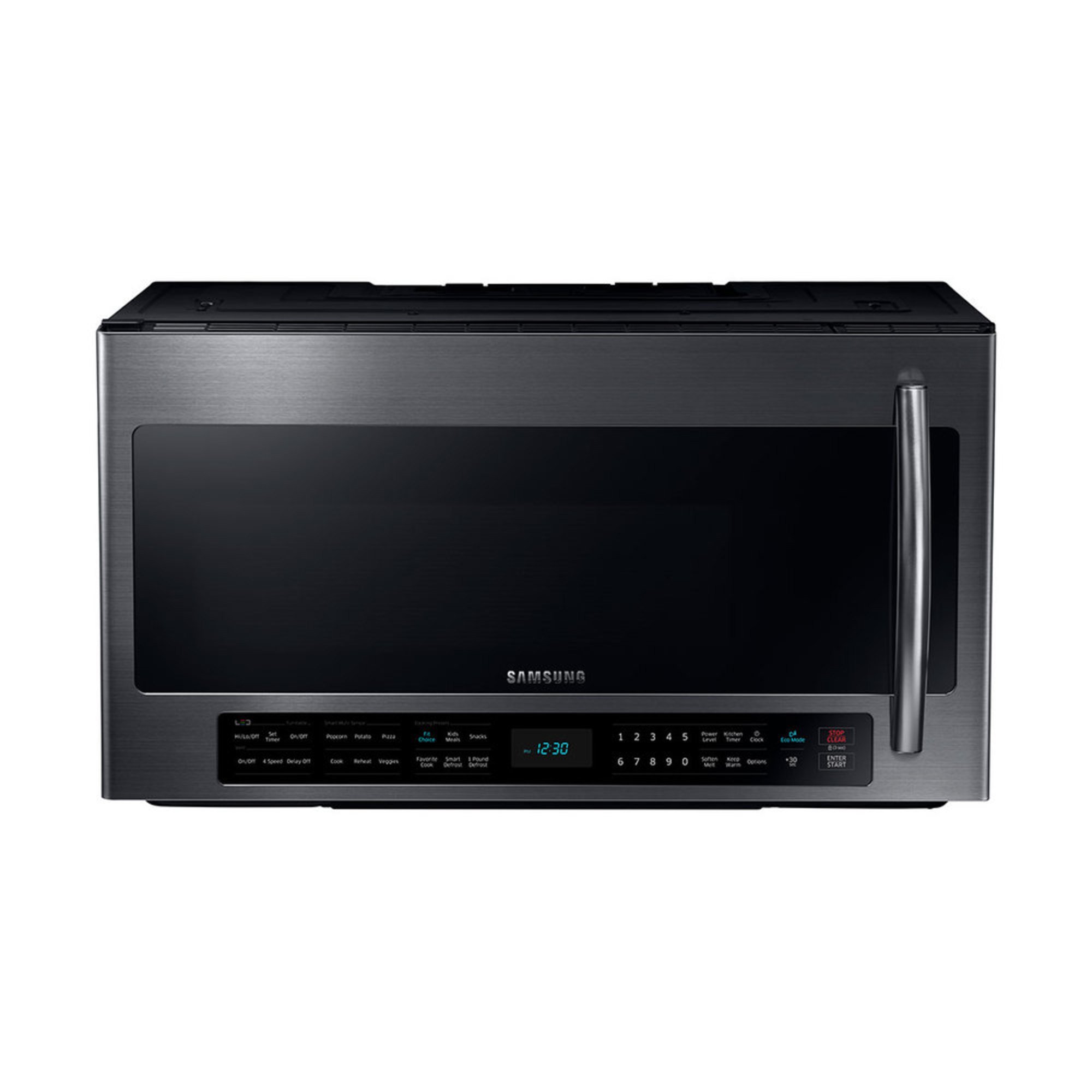 Samsung 2 1 Cu Ft Over The Range Microwave Black Stainless Steel