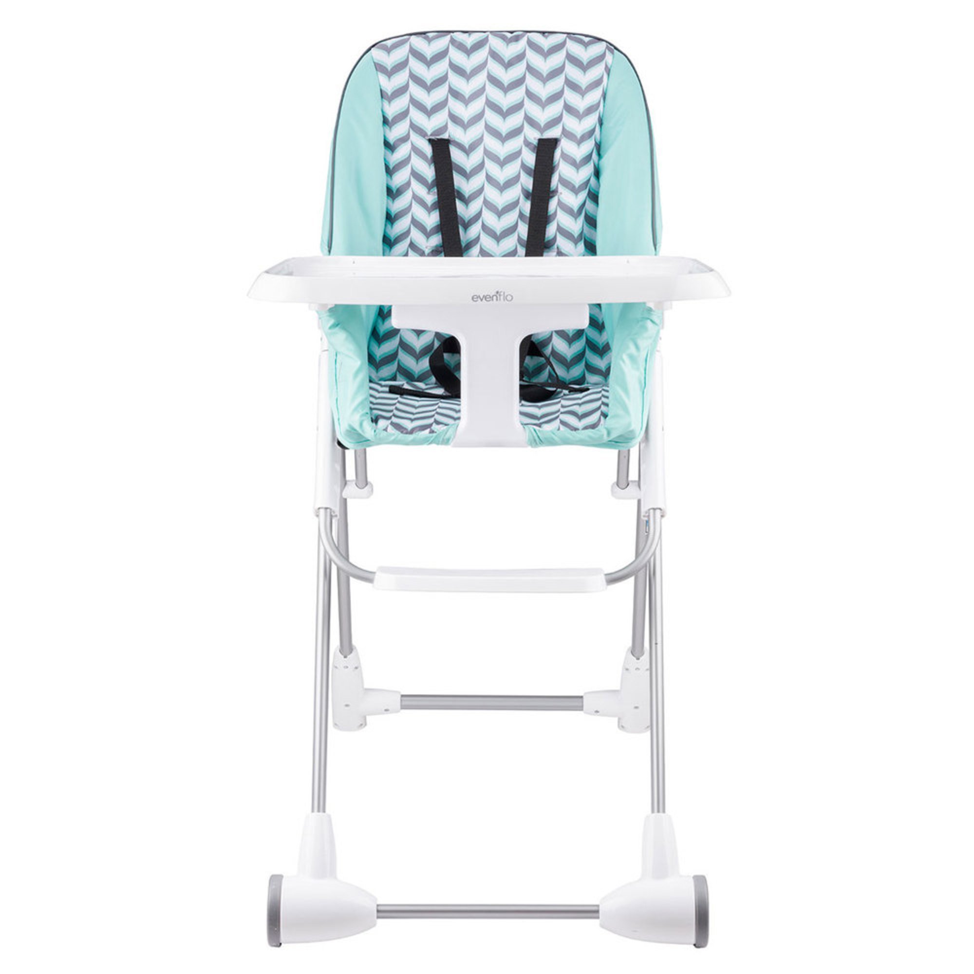 Evenflo Symmetry Flat Fold High Chair, Spearmint Spree High Chairs
