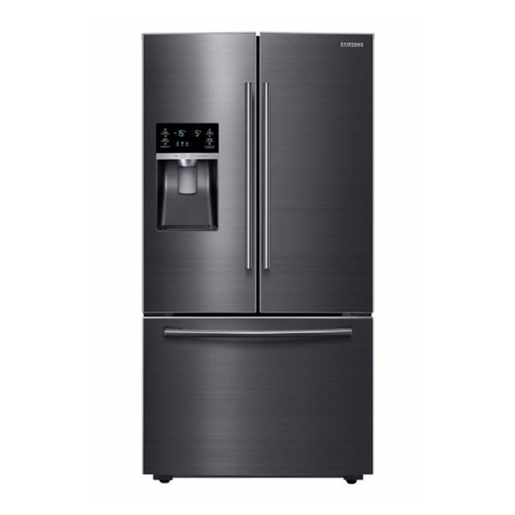 Samsung 28 Cu Ft French Door Refrigerator Black Stainless Steel Samsung
