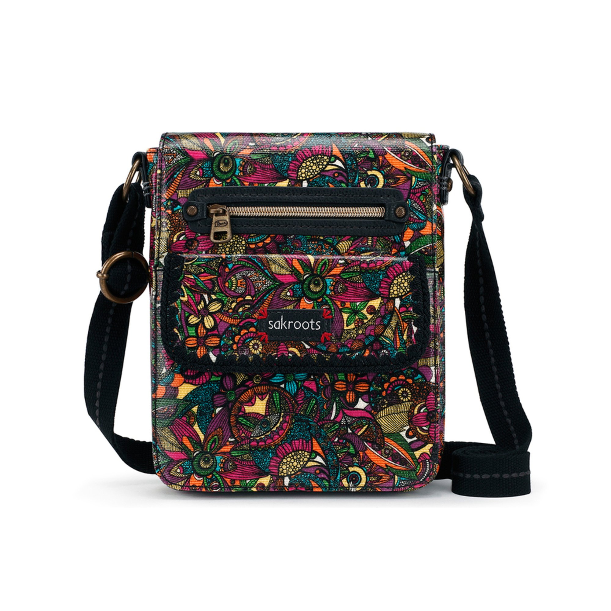 Sakroots Small Flap Messenger Rainbow Spirit Desert Crossbody