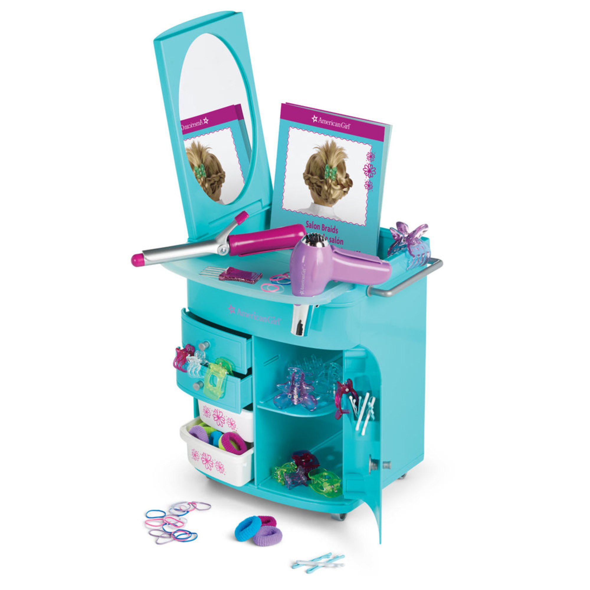 blue doll accessories