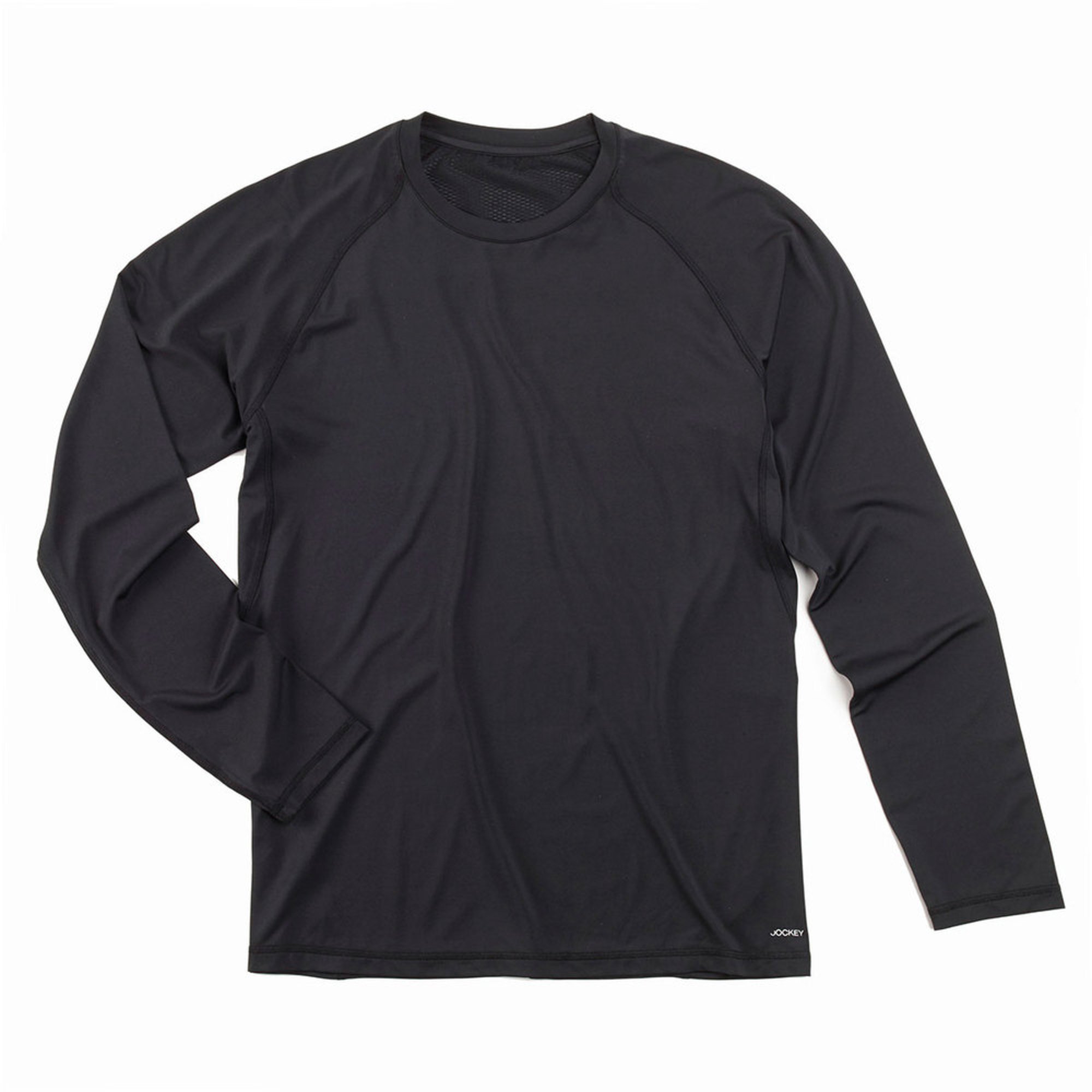Jockey Men's Long Sleeve Sport Top Black Active Tees Apparel Shop Your Navy Exchange