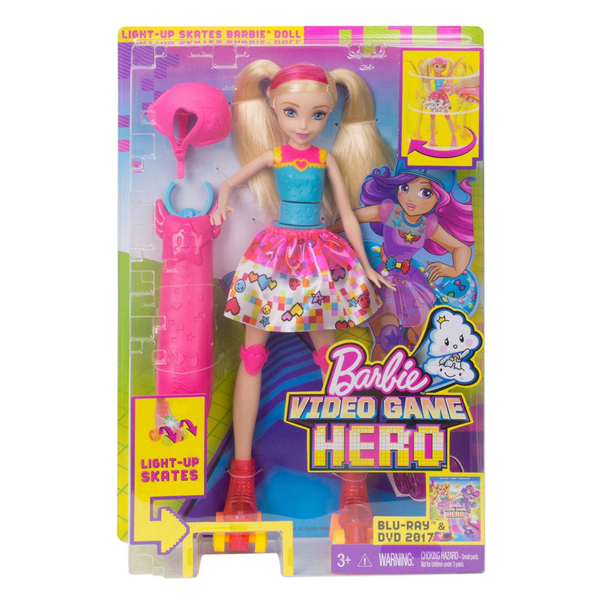 Barbie Game Hero Light Up Skates Doll Fashion Dolls Mattel Barbie Game Hero Light Up