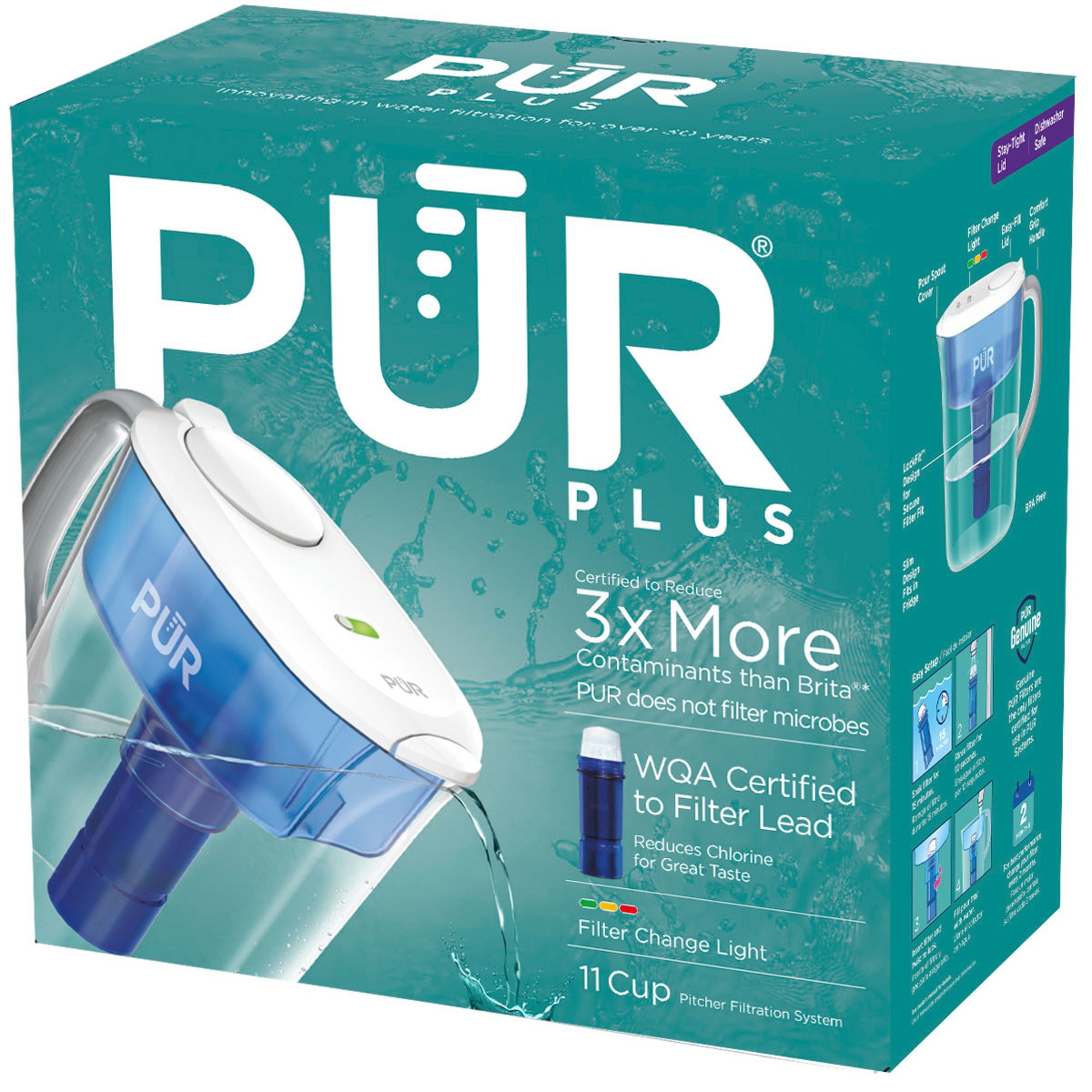 Pur Ultimate 11cup Pitcher Filtration System With Lead Reduction