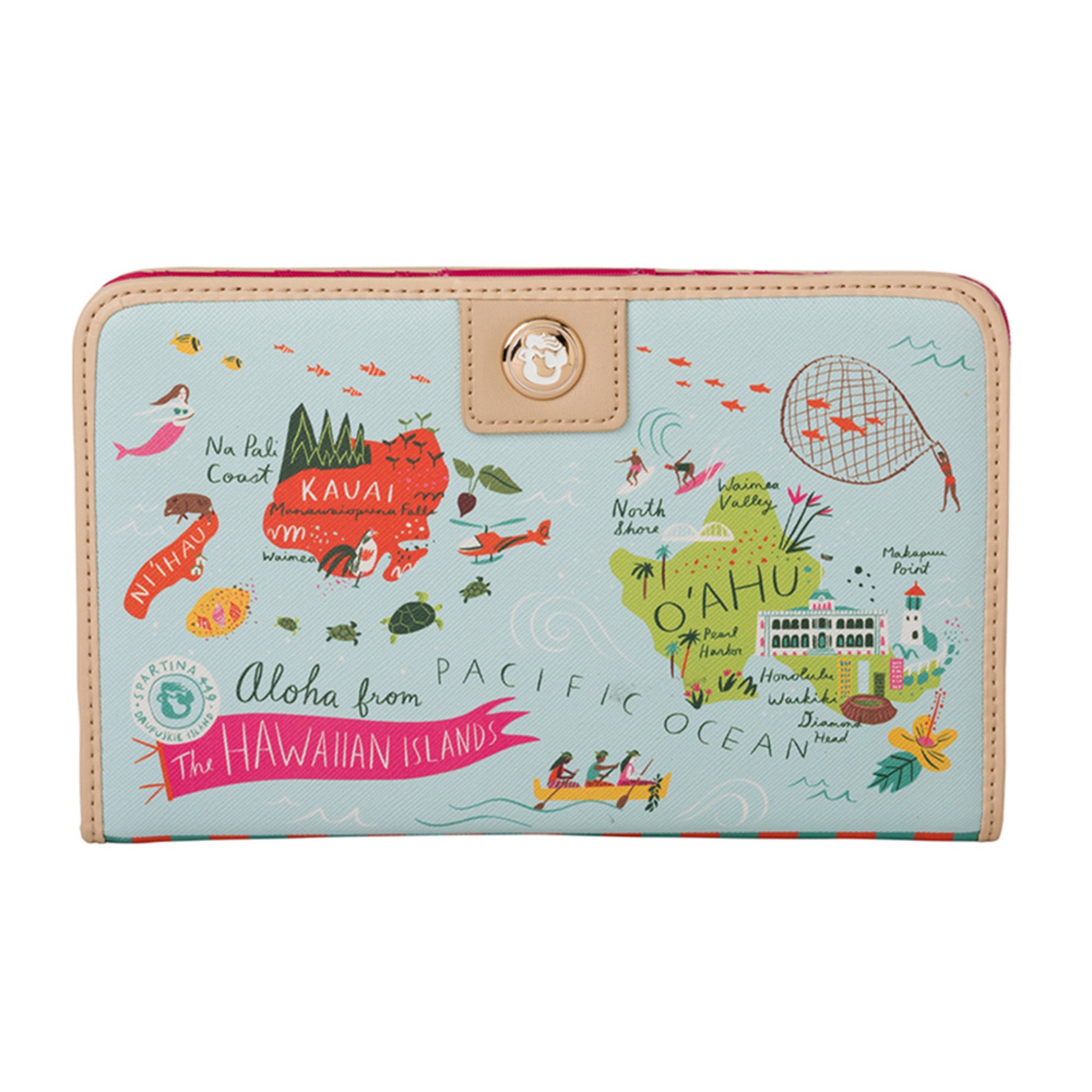 Spartina 449 Hawaiian Islands Snap Wallet Wallets Handbags Spartina 449