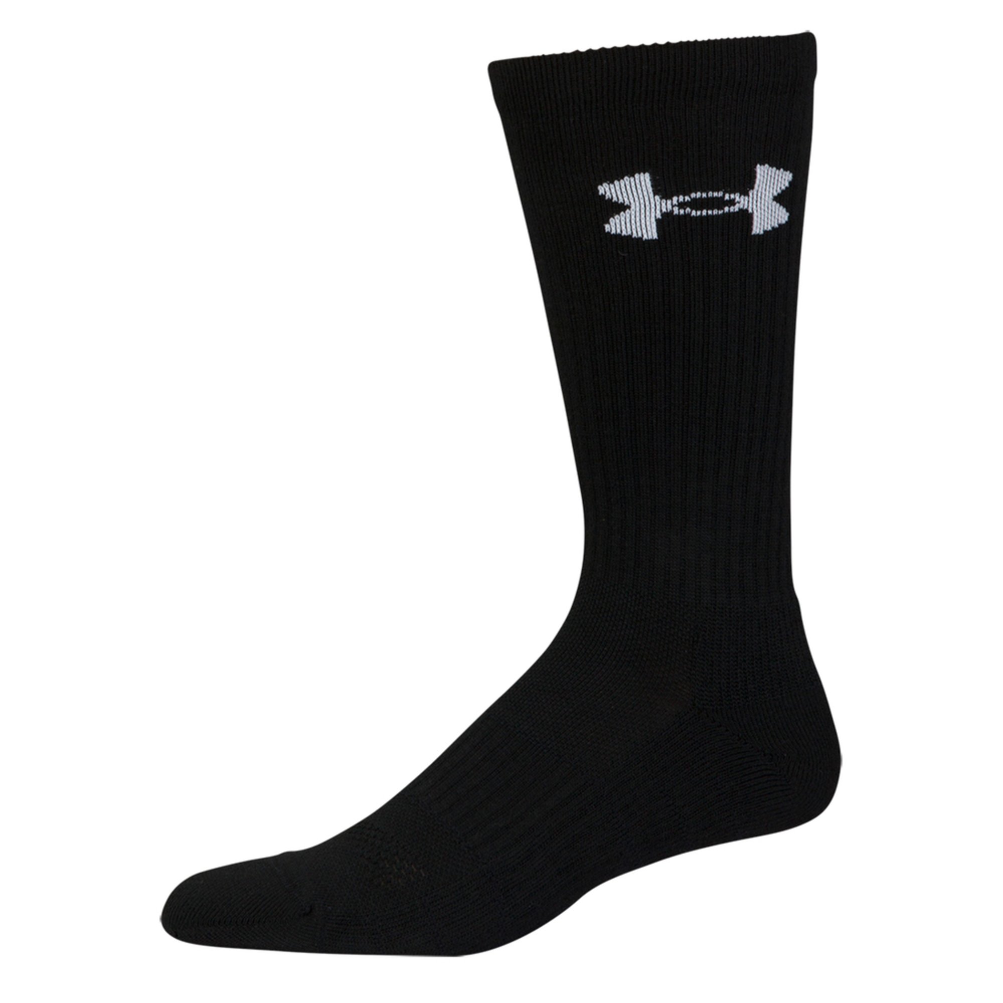 Under Armour Men's Elevated Crew Socks 3pack Black Active Socks