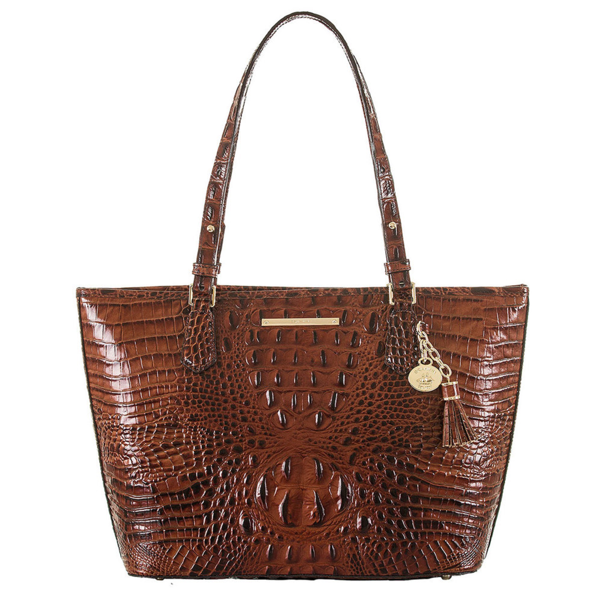 Brahmin Medium Asher Tote Pecan Melbourne | Totes | Accessories - Shop Your Navy Exchange ...