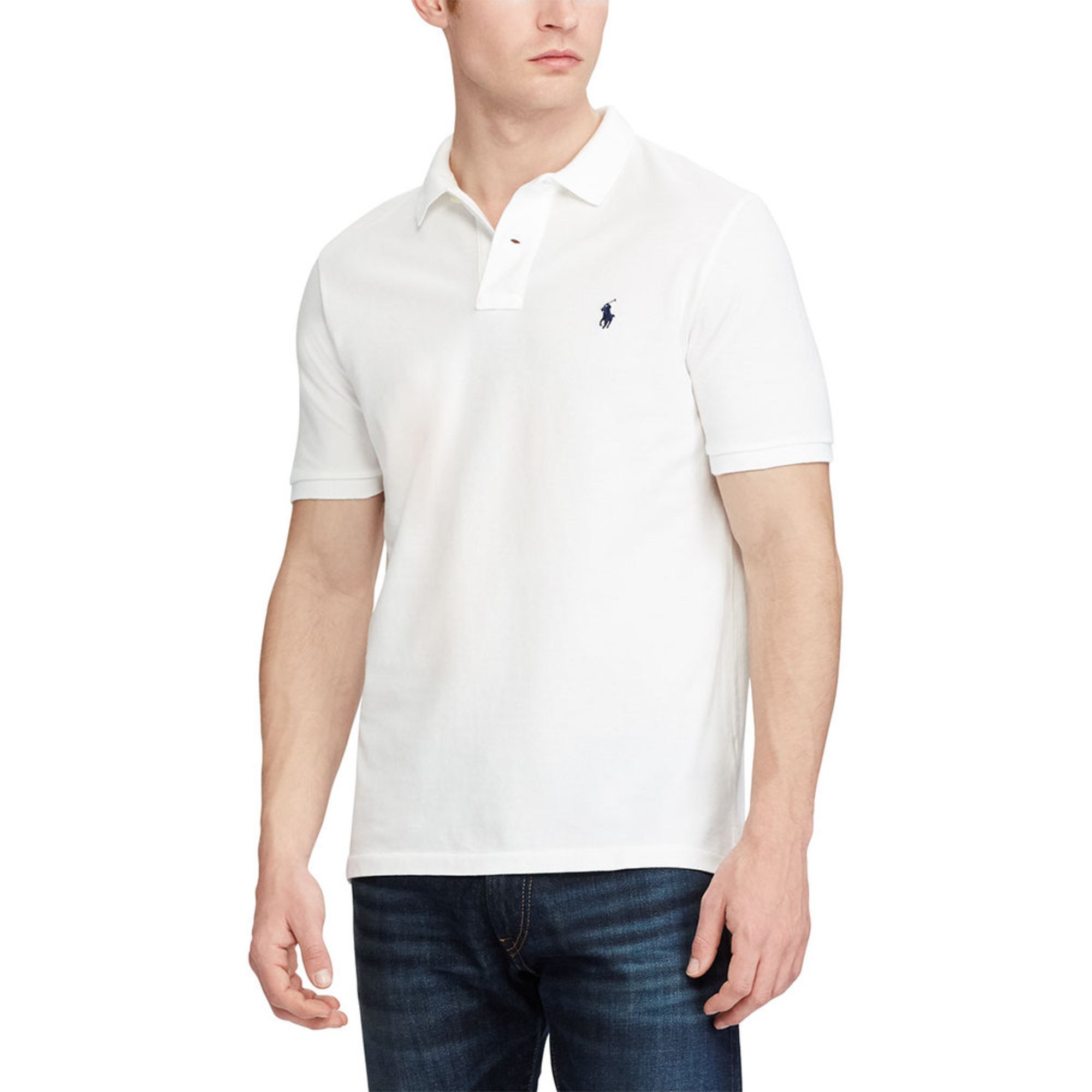 mens white short sleeve ralph lauren shirt