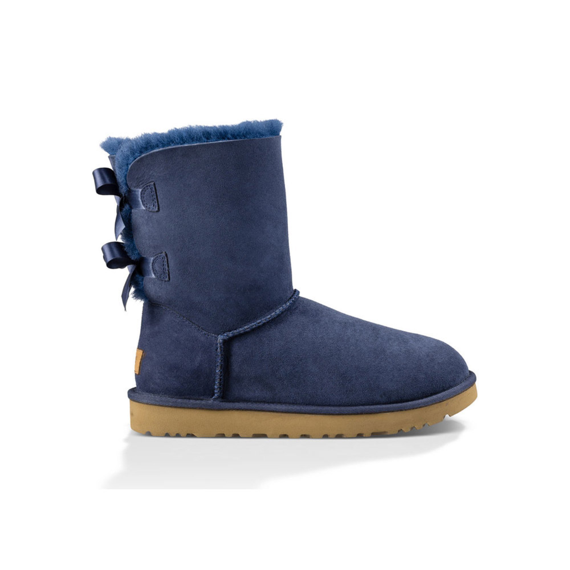 ugg bailey bow ii calf boots chestnut suede