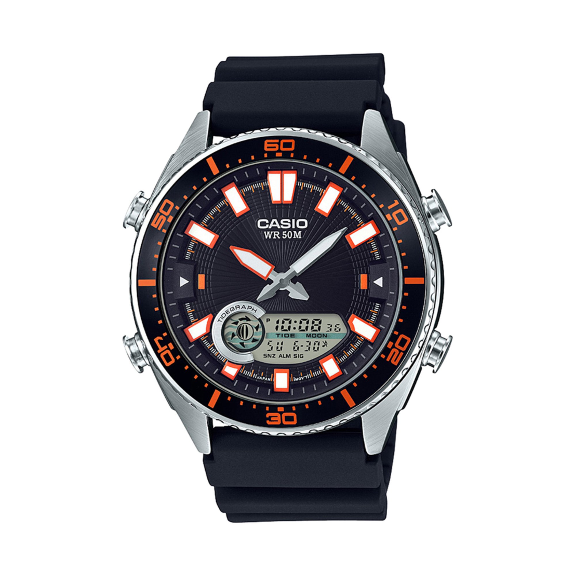 casio diver chronograph watch