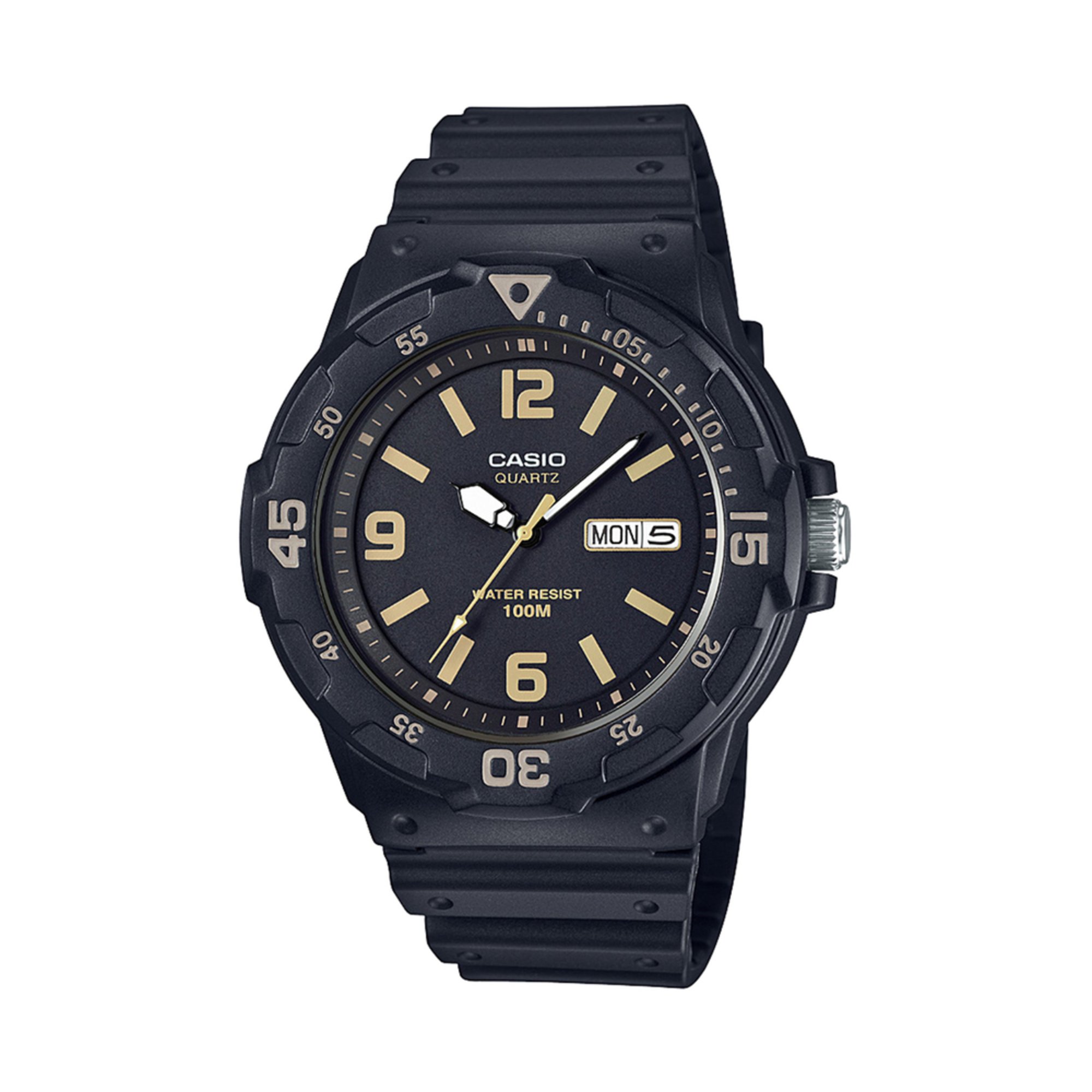 casio black diver watch