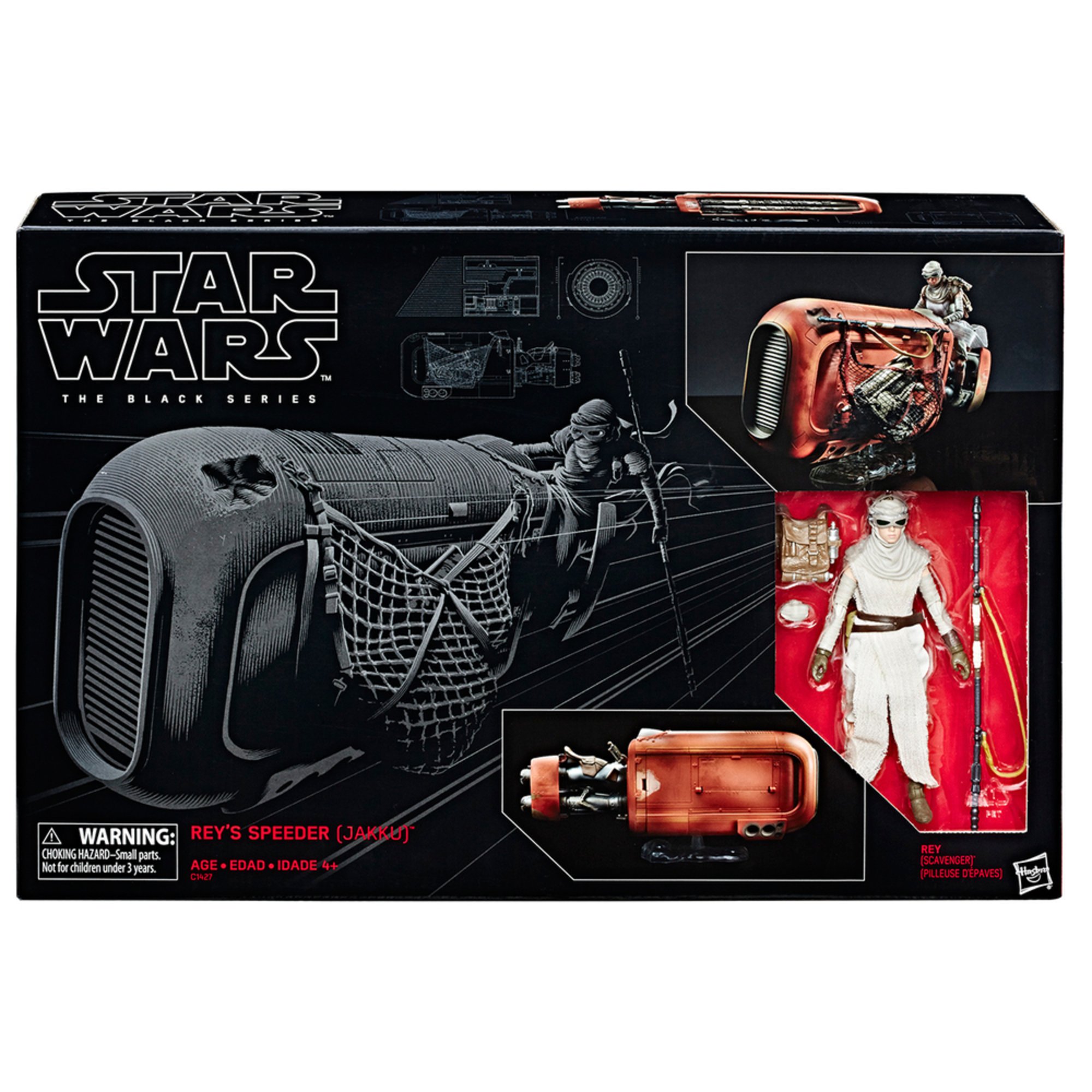 Star Wars-The Black Series-REY /'s Speeder Jakku et Rey Figure BRAND NEW