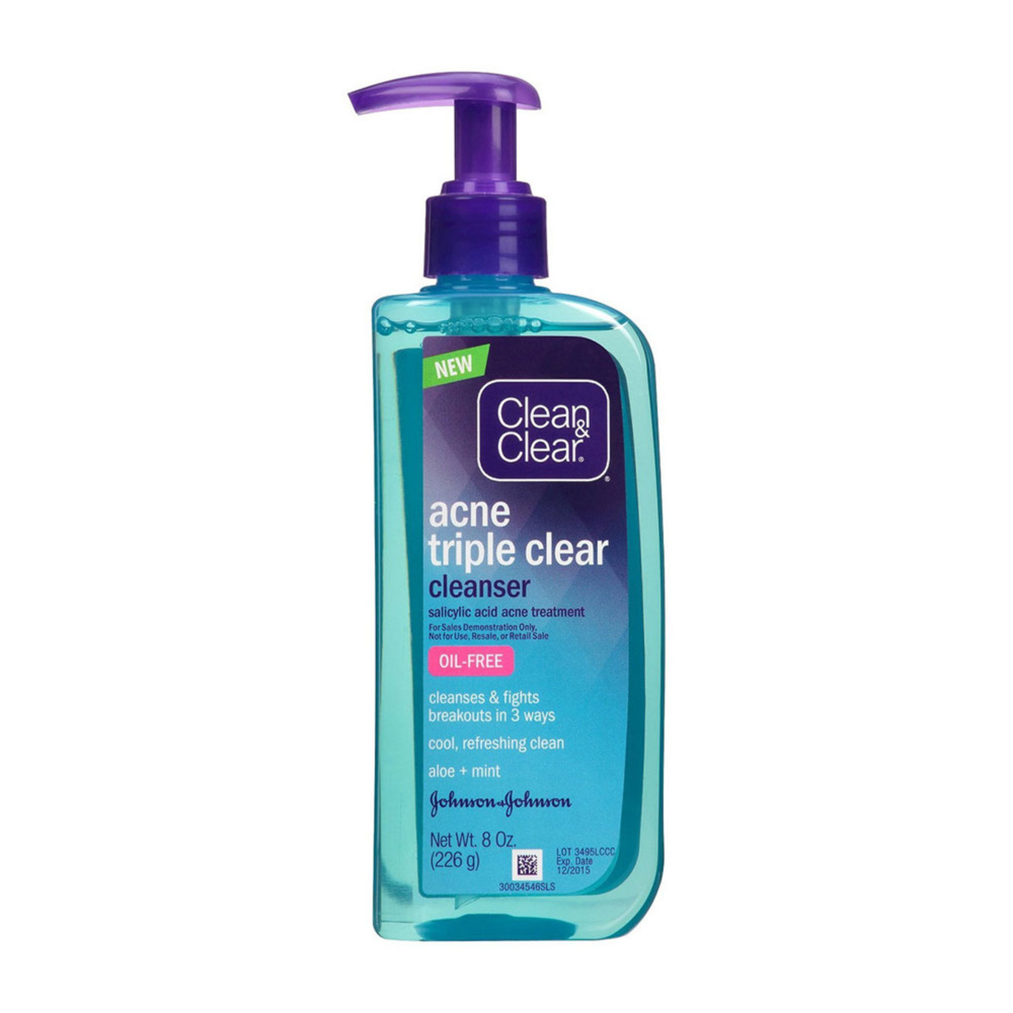 Triple Clear Acne Gel Cleanser Oil Free 8oz Face Wash Health